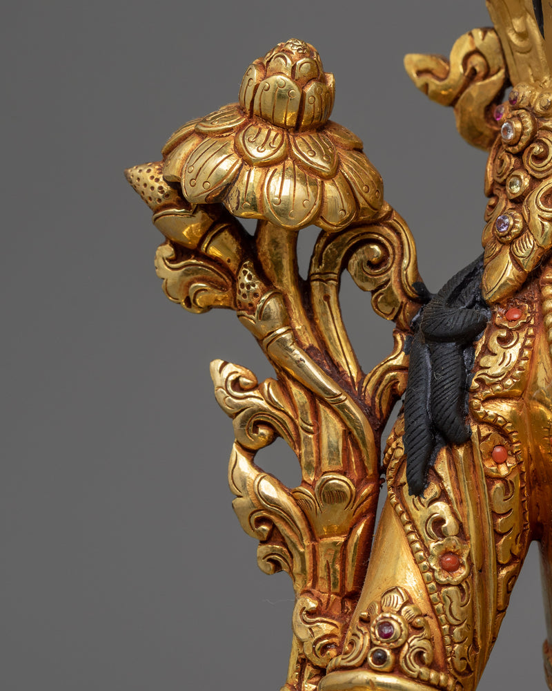 Exquisite Bodhisattva Set | Gold Gilded Copper Statues from Nepal