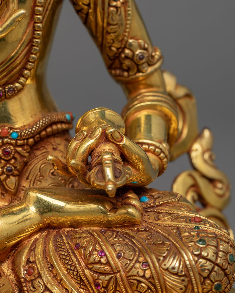 Exquisite Bodhisattva Set | Gold Gilded Copper Statues from Nepal