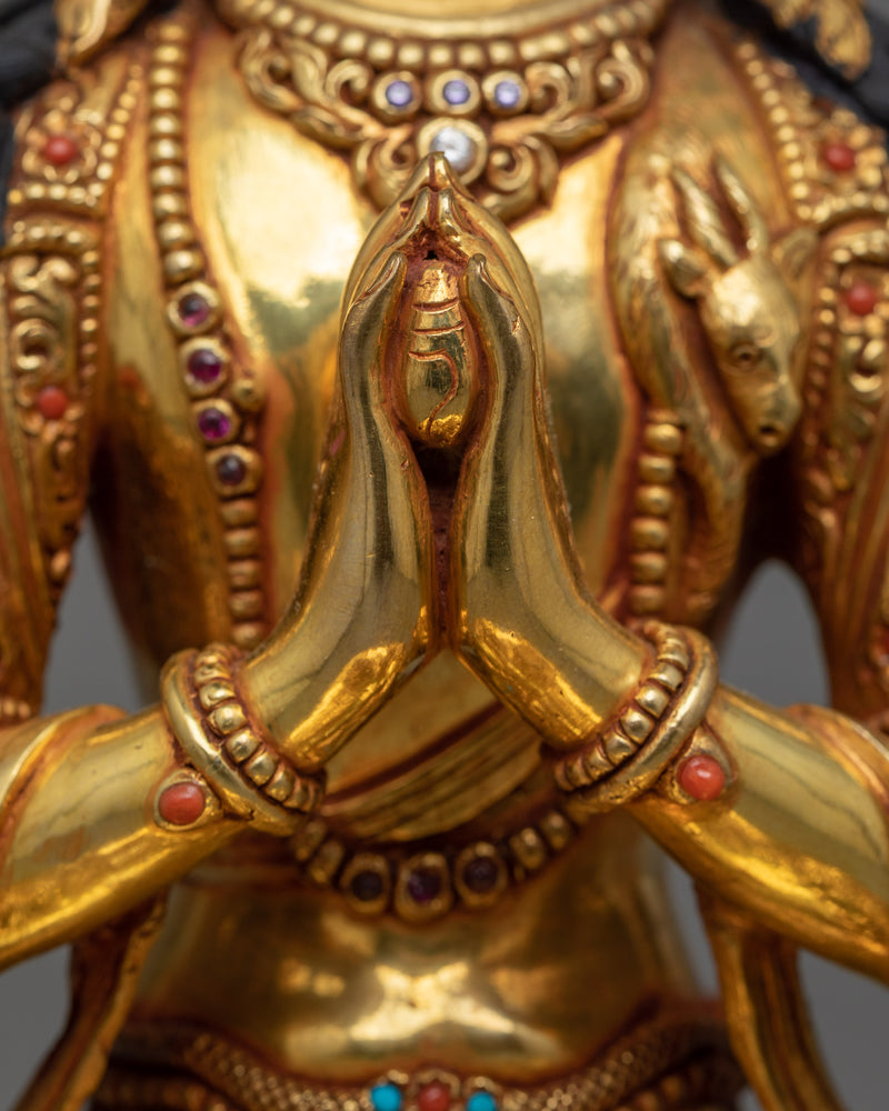 Exquisite Bodhisattva Set | Gold Gilded Copper Statues from Nepal