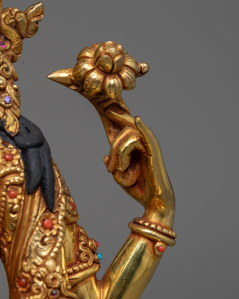 Exquisite Bodhisattva Set | Gold Gilded Copper Statues from Nepal