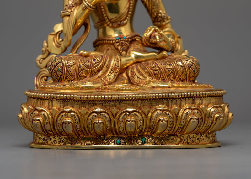 Exquisite Bodhisattva Set | Gold Gilded Copper Statues from Nepal