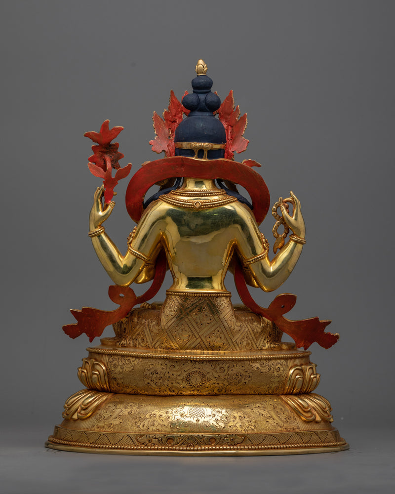 Chenrezig Compassionate Bodhisattva Statue | Avalokitesvara, "One who looks with unwavering eye"