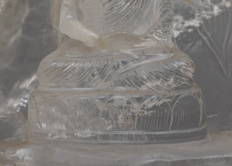 Buddha's Life Story Crystal Sculpture | Handmade in Nepal by Nepali Artists