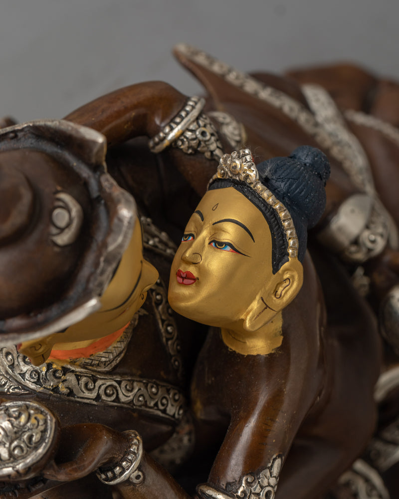 Guru Rinpoche Consort Union Statue | Handmade by Nepali Artists