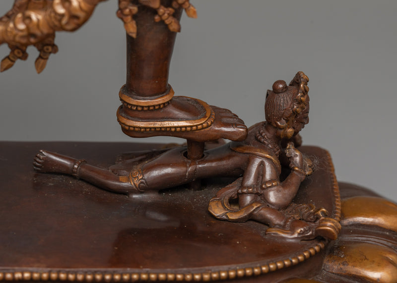 Vajrayogini Dakini Statue | Handmade Oxidized Copper Body Sculpture