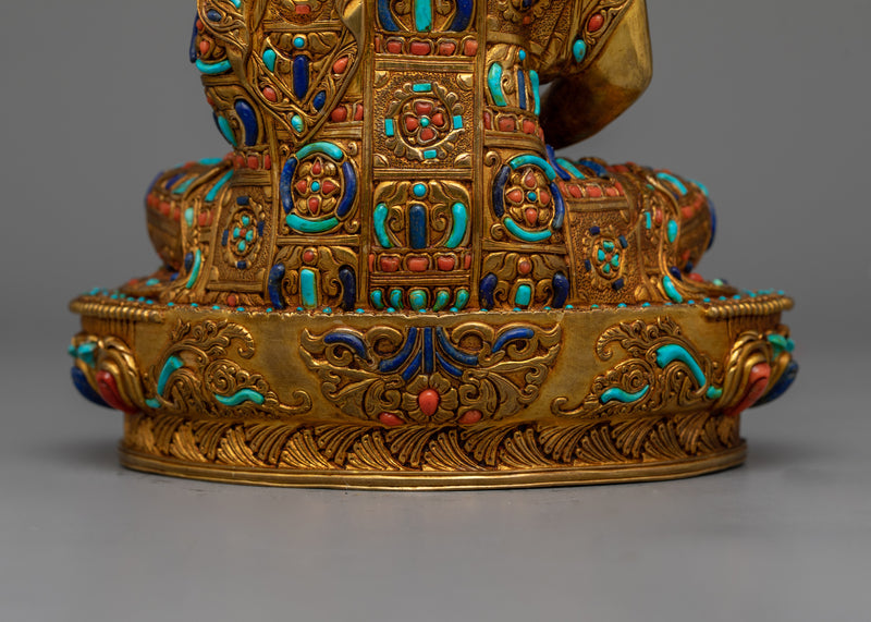 Amitabha Buddha  Beautifully Decorated Statue | Handmade in Nepal