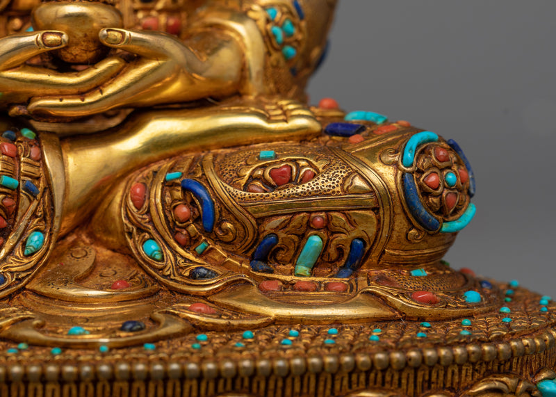 Amitabha Buddha  Beautifully Decorated Statue | Handmade in Nepal