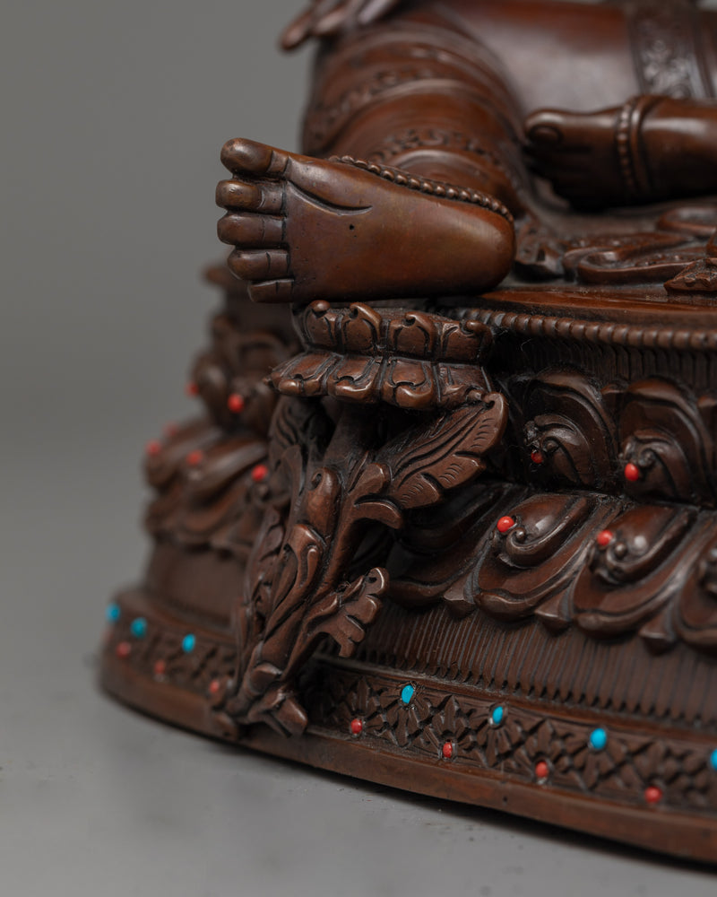 Oxidized Green Tara Figure | Handcrafted Symbol of Compassion