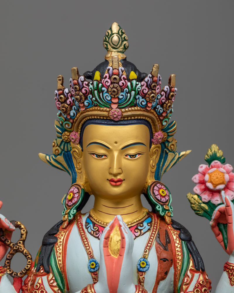 Four Arm Chenrezig Statue | Compassionate Boddhisattva Avalokitesvara