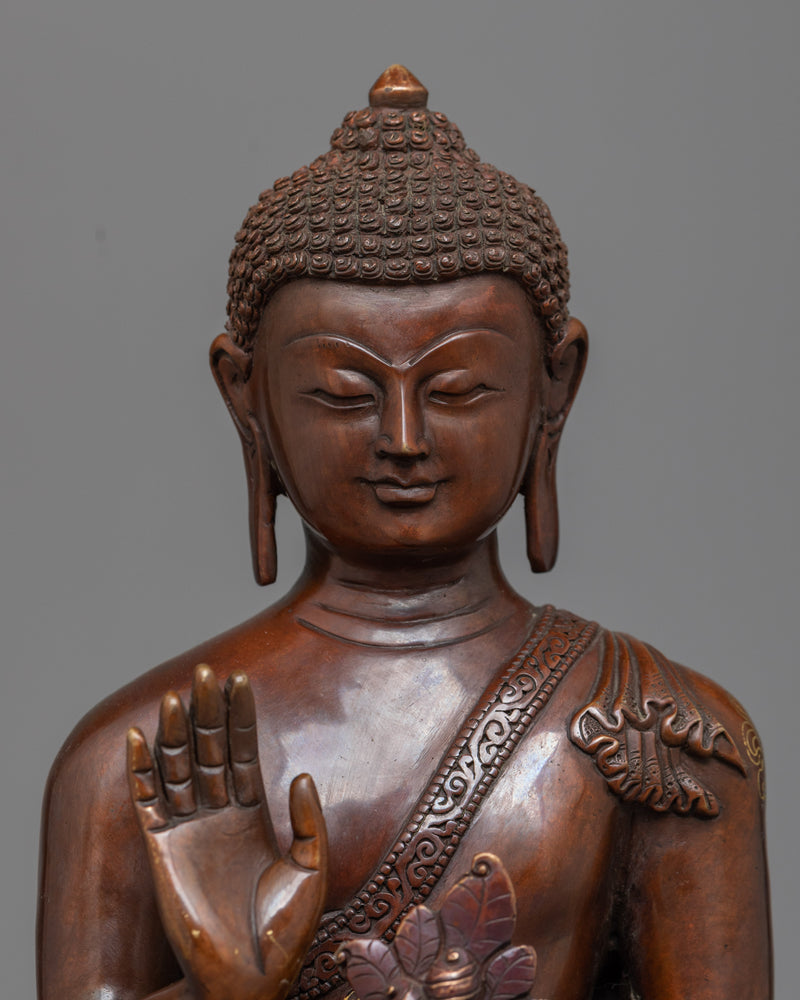 Medicine Buddha 33cm Statue | Handmade Sculpture of Healing Buddha "Bhaisajyaguru"