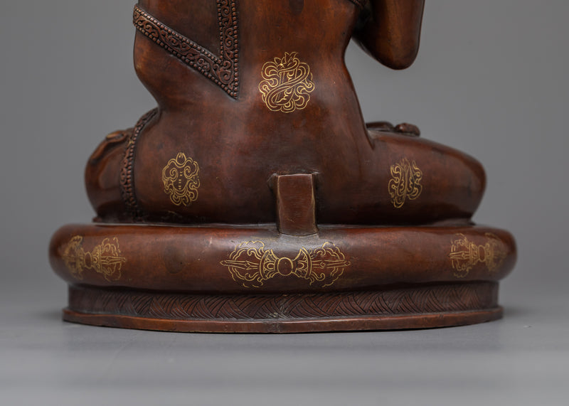 Medicine Buddha 33cm Statue | Handmade Sculpture of Healing Buddha "Bhaisajyaguru"