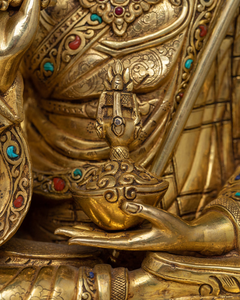 Premium Quality Guru Rinpoche Statue | Handmade in Nepal by Nepali Master Artist