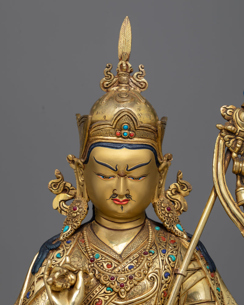 Premium Quality Guru Rinpoche Statue | Handmade in Nepal by Nepali Master Artist