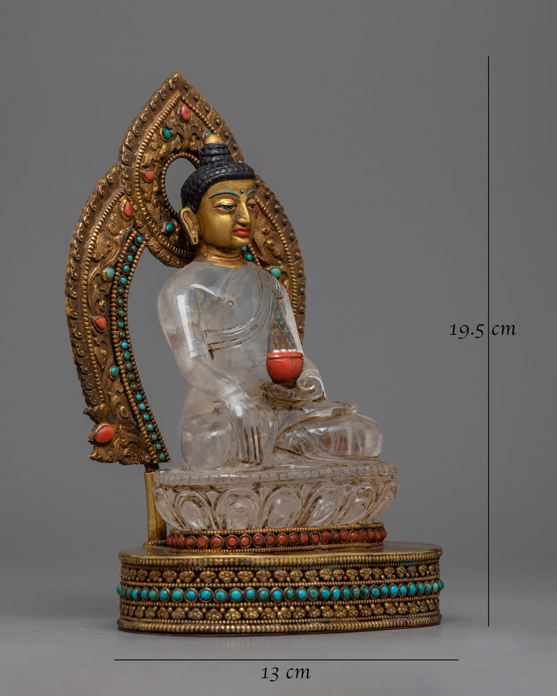 shakyamuni-buddha-crystal statue