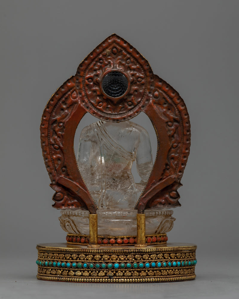 Resplendent Crystal Medicine Buddha | Healing Sculpture