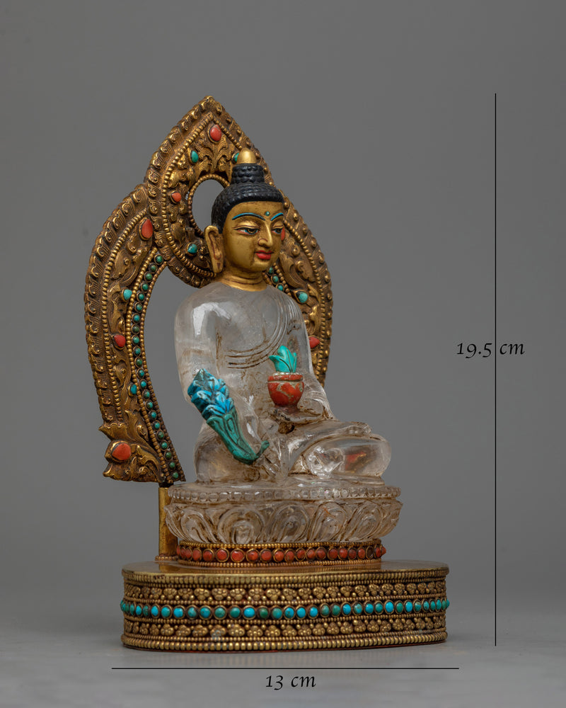 medicine-buddha-crystal statue