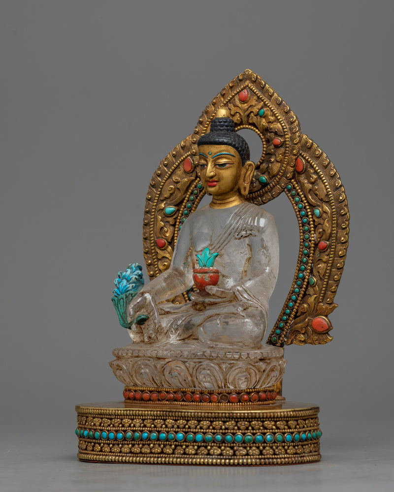 medicine-buddha-crystal statue