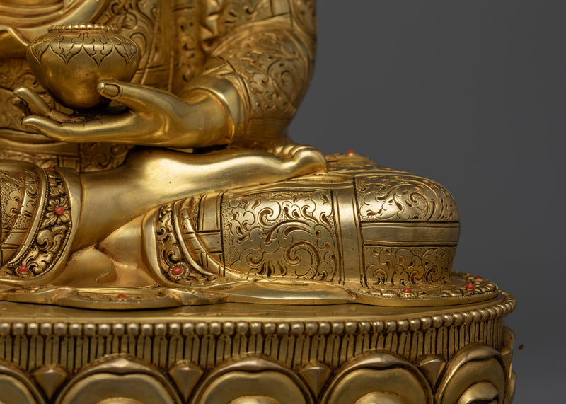 Shakyamuni Buddha Sculpture, Handcrafted in Nepal | Traditional Nepalese Artwork