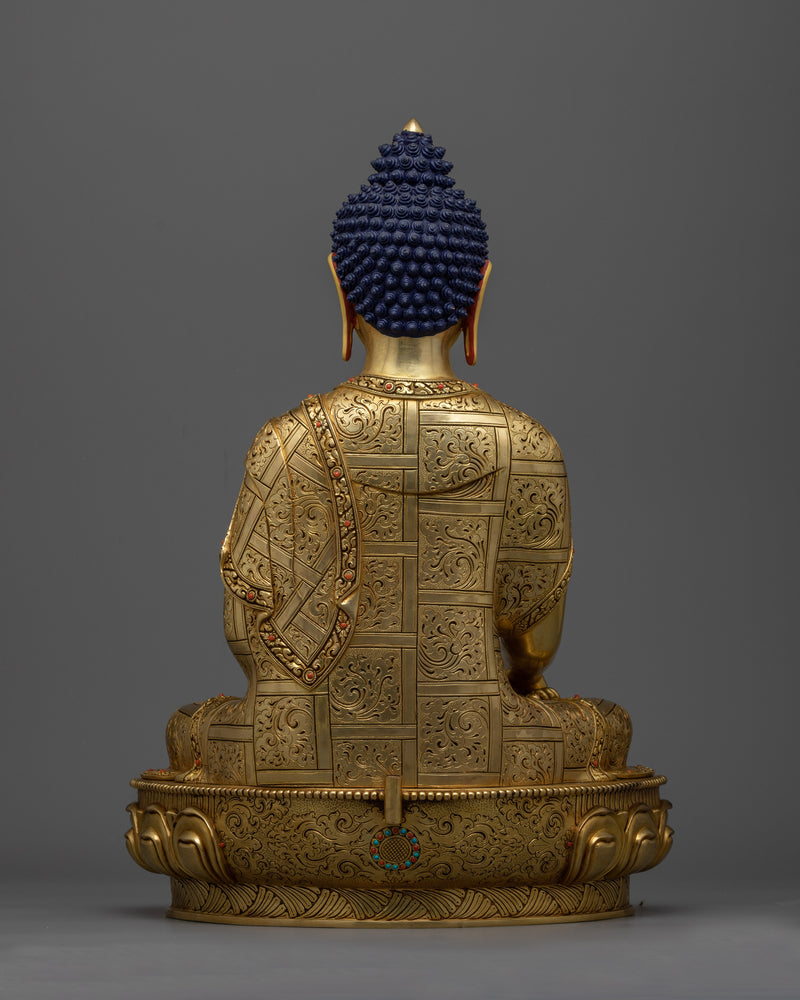 Shakyamuni Buddha Sculpture, Handcrafted in Nepal | Traditional Nepalese Artwork