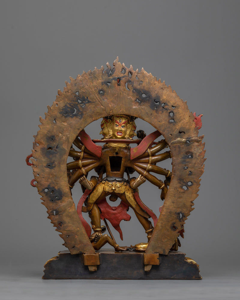 Chakrasamvara with Consort Statue | Traditionally Hand-crafted Art