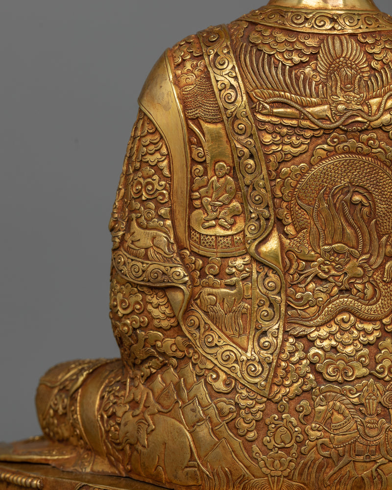 Gilt Buddha Sculpture | The Sage of Shakya Clan "Buddha Shakyamuni"