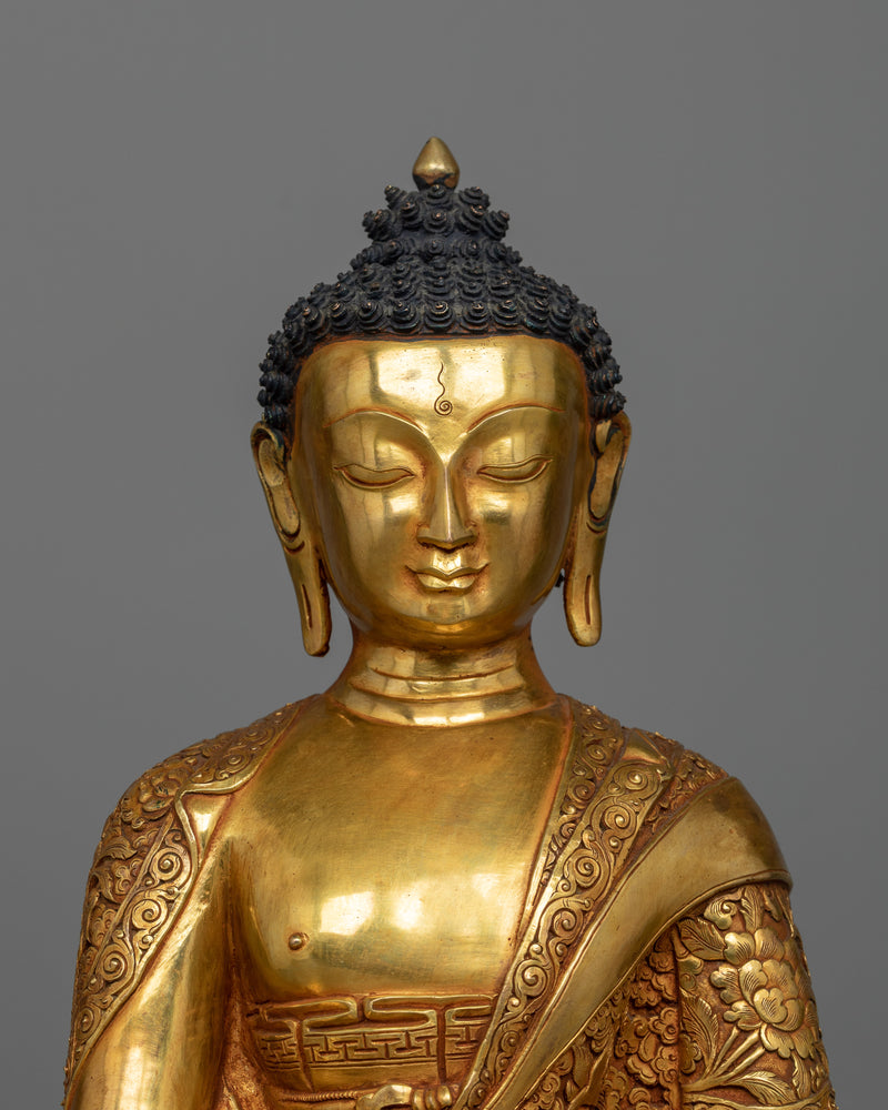 Gilt buddha sculpture