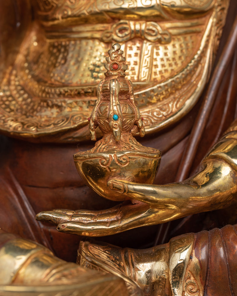 Large Guru Rinpoche Statue | Hand-Carved Guru Padmasambhava Sculpture