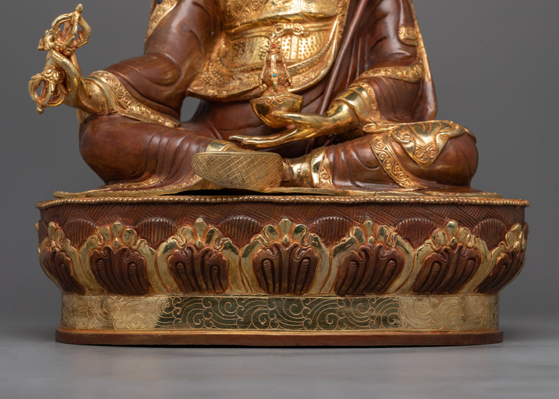 Large Guru Rinpoche Statue | Hand-Carved Guru Padmasambhava Sculpture