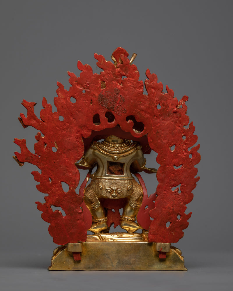 Two-Arms Shakya Mahakala Statue | Embrace Divine Transformation