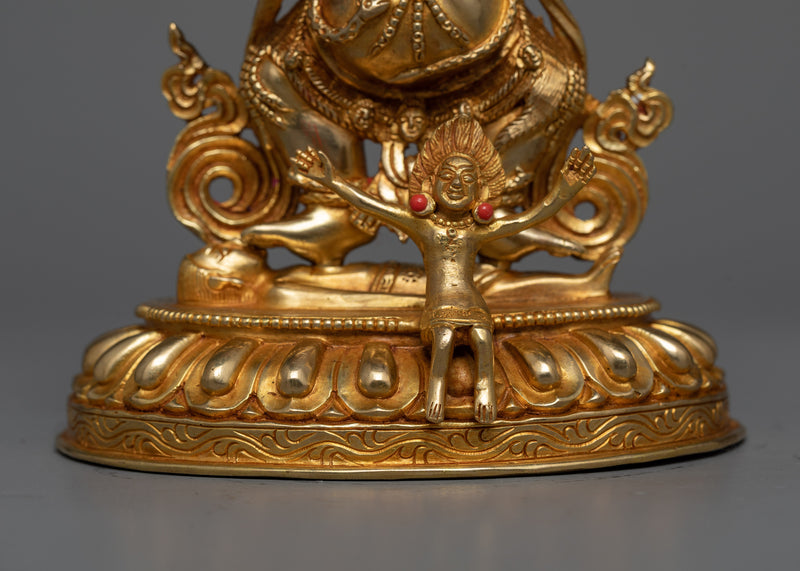 Two-Arms Shakya Mahakala Statue | Embrace Divine Transformation