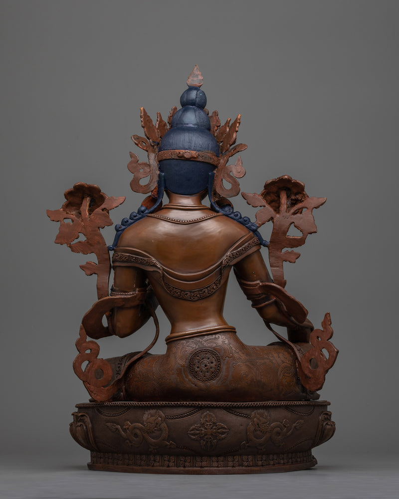 Green Tara Oxidized Statue | Embrace Divine Protection and Compassion