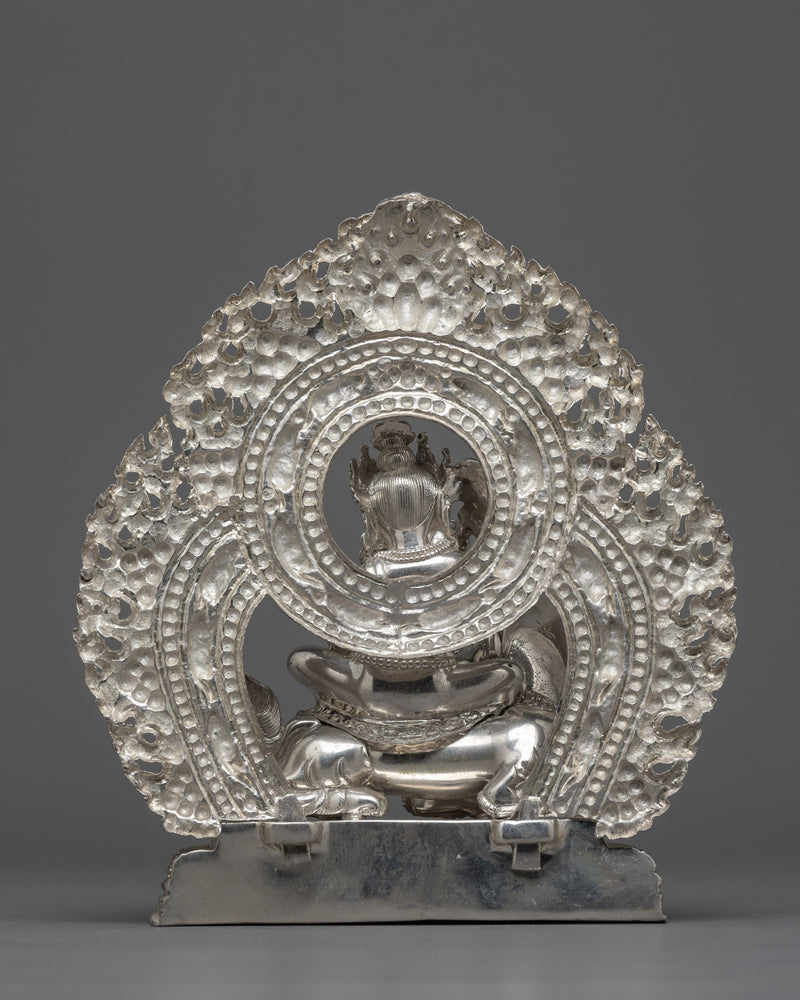 98 Percent Sterling Silver Namtoshe Statue | Radiant Symbol of Purity