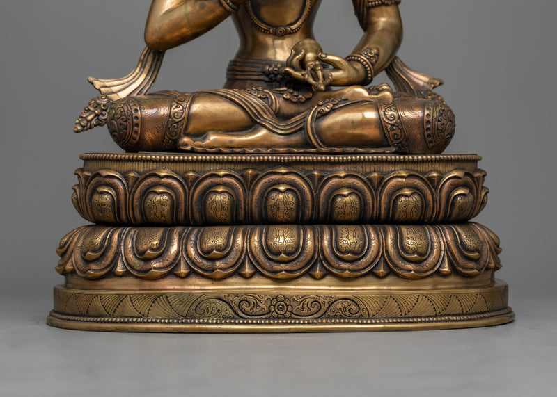 Radiant Antique Vajrasattva Statue | A Beacon of Spiritual Clarity