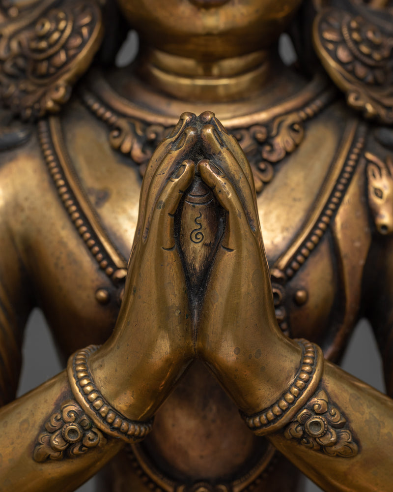 Masterpiece Antique Chenrezig Statue | Ultimate Embodiment of Compassion