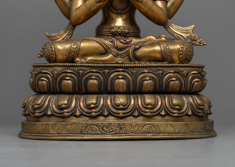 Masterpiece Antique Chenrezig Statue | Ultimate Embodiment of Compassion