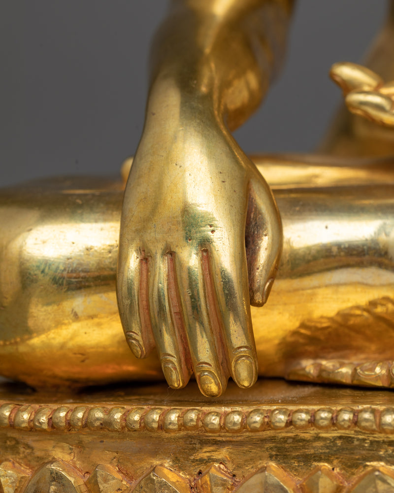 Shakyamuni Buddha Gold-Gilded Statue | Essence of Enlightenment