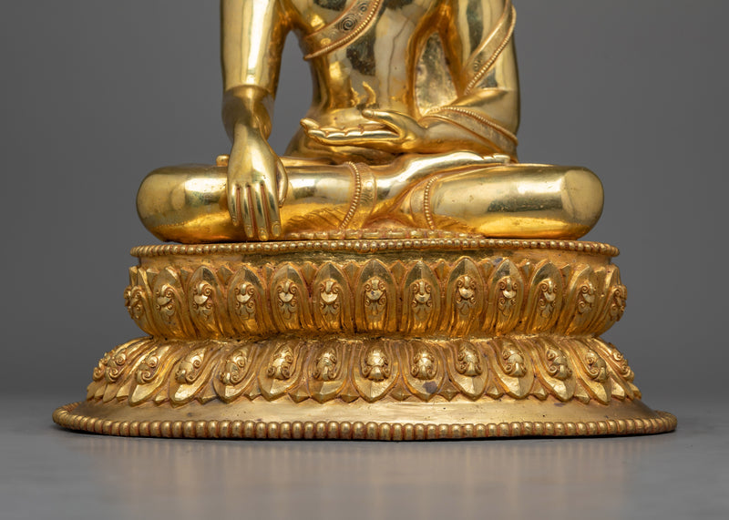 Shakyamuni Buddha Gold-Gilded Statue | Essence of Enlightenment