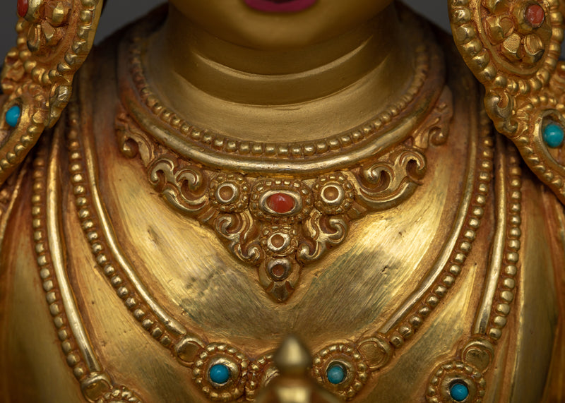 Vajra sattva Gold-Gilded Statue | Ultimate Symbol of Spiritual Awakening