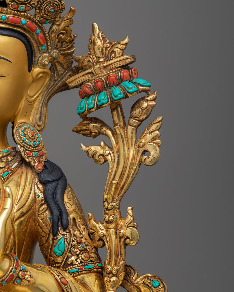 Radiant Insight Wisdom Deity Manjushri Statue | Illuminate Your Path to Enlightenment