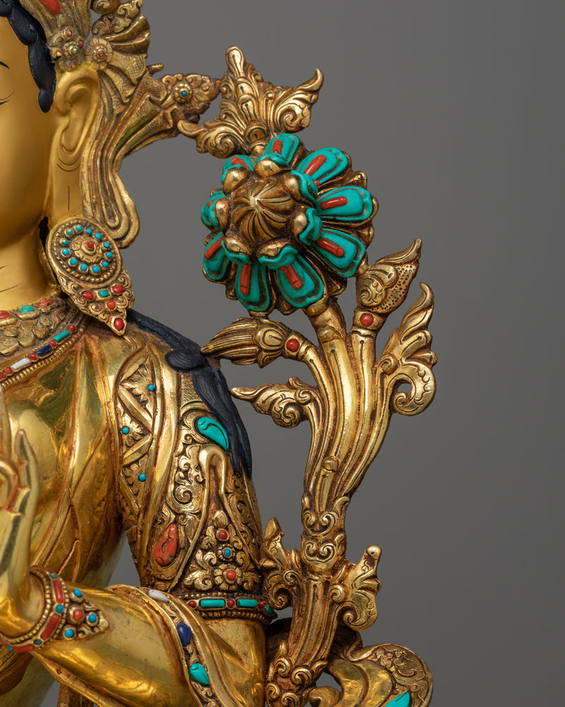 Sri Green Tara Statue | Experience Divine Protection and Compassion