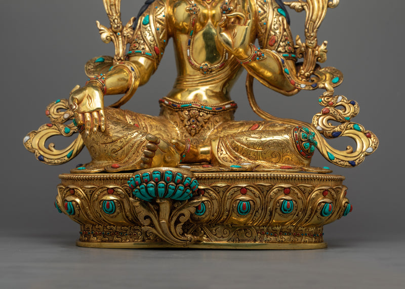 Sri Green Tara Statue | Experience Divine Protection and Compassion