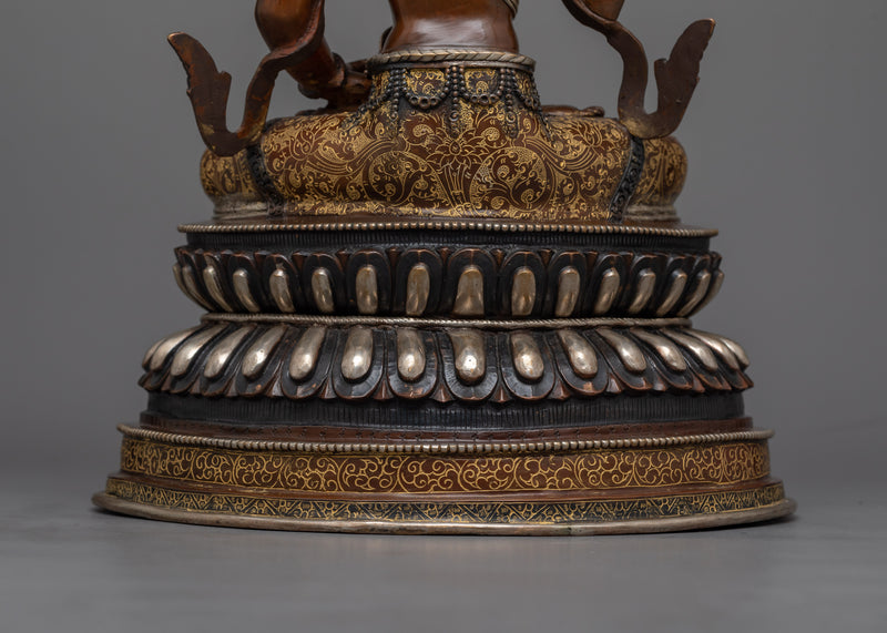 Vajrasattva Oxidized Statue | Embrace Purification and Clarity