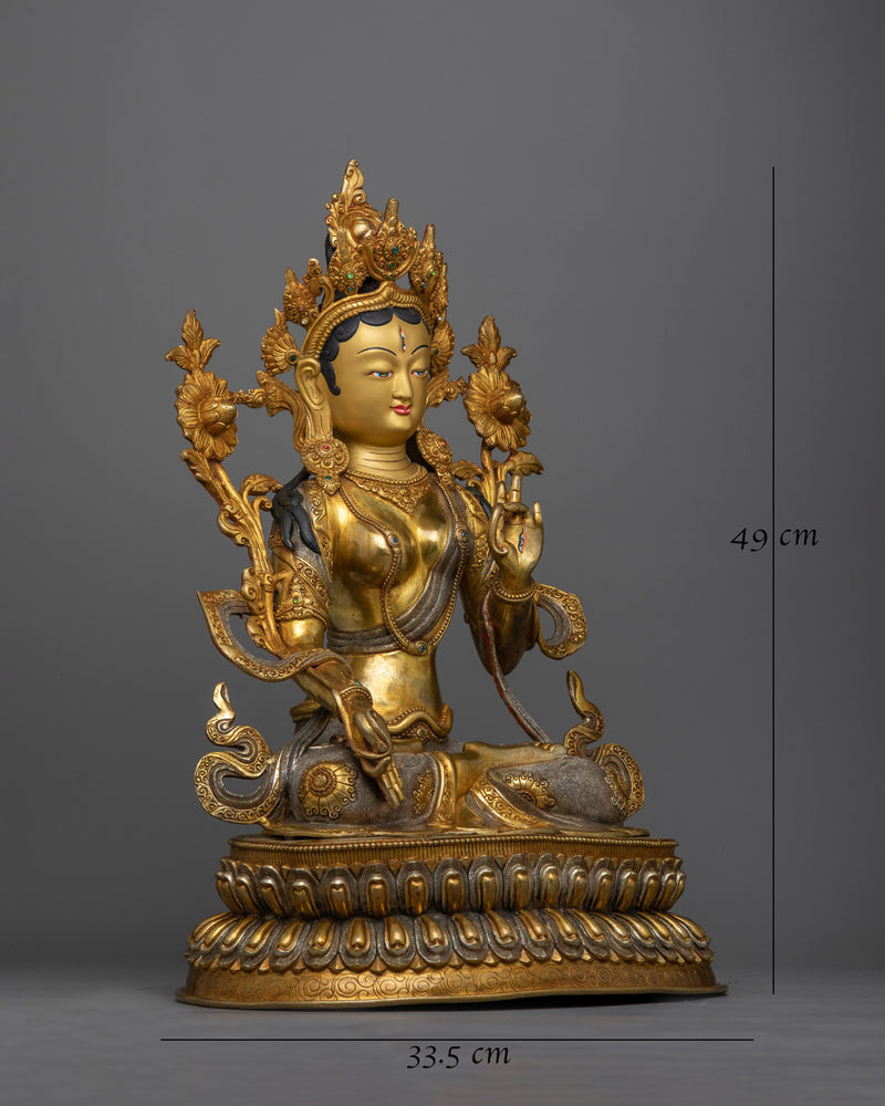 White Tara Figure | Embodiment of Healing and Longevity