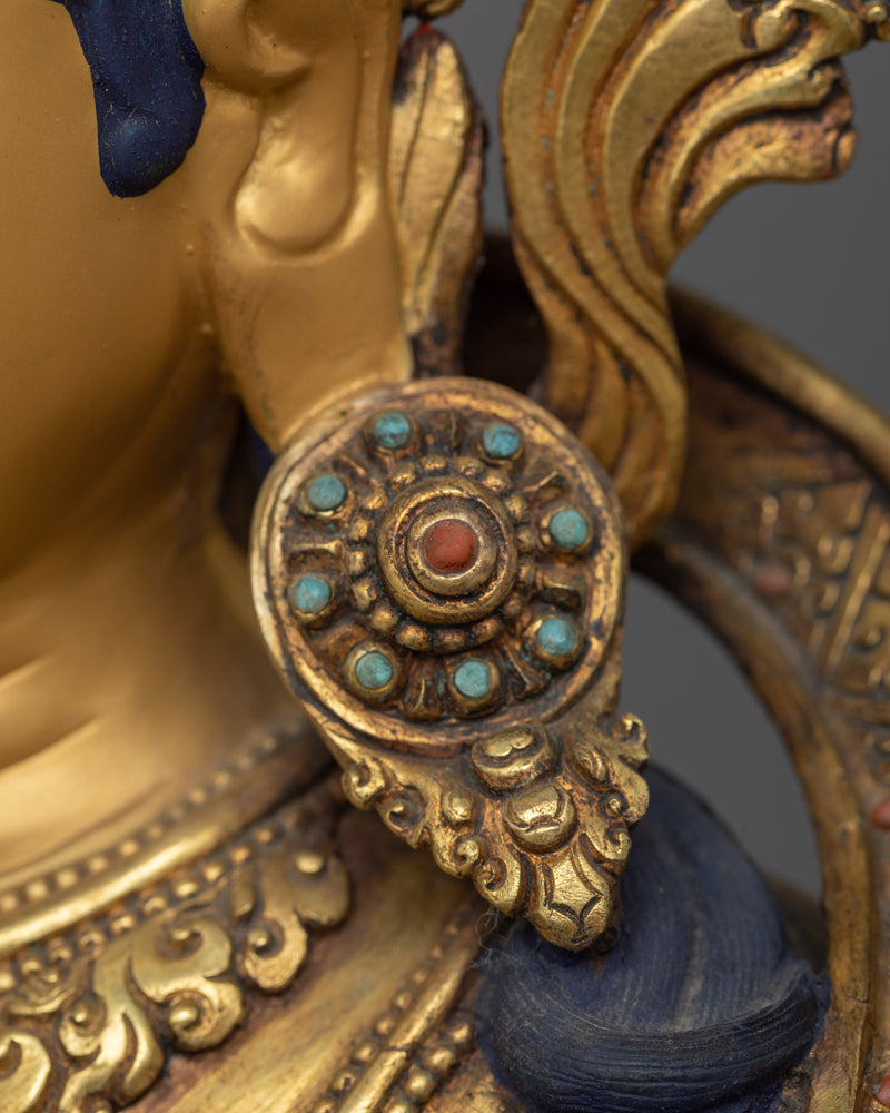 Green Tara Antique Statue | Beacon of Protection and Compassion