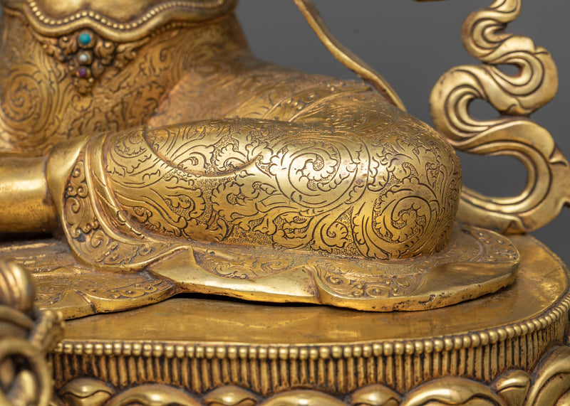 Green Tara Antique Statue | Beacon of Protection and Compassion