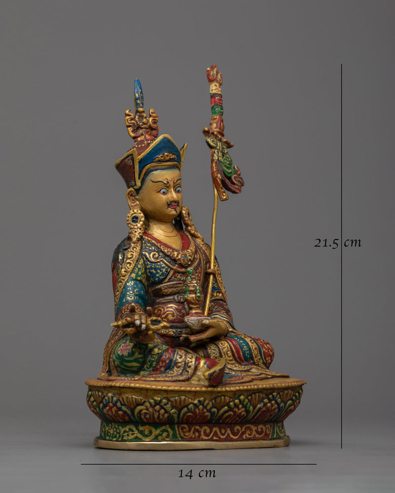 Colored Guru Rinpoche Statue | Symbol of Spiritual Mastery