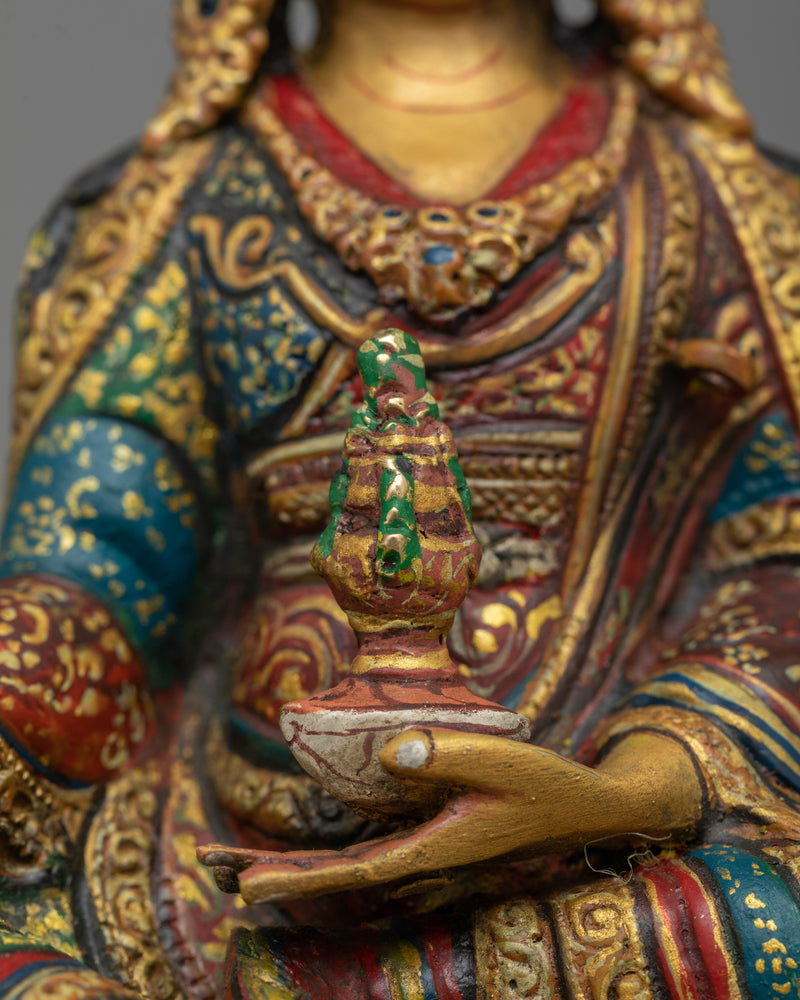 Colored Guru Rinpoche Statue | Symbol of Spiritual Mastery