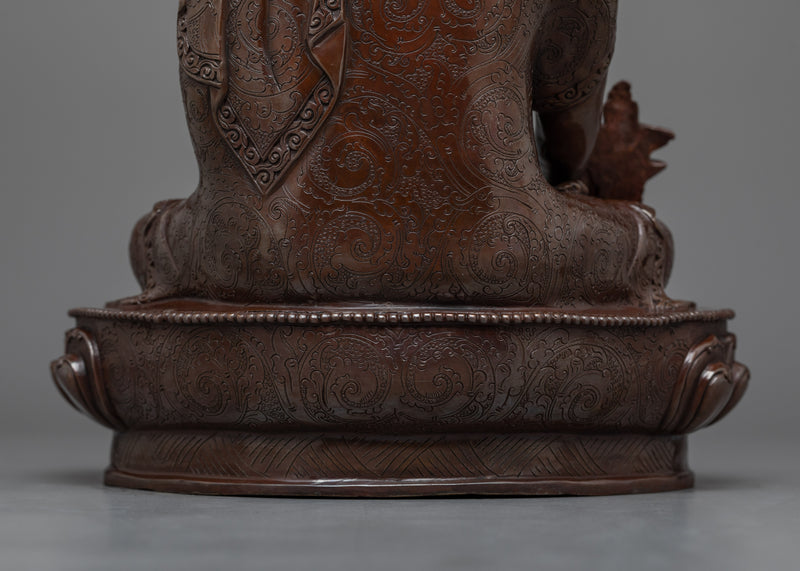 Oxidized Medicine Buddha Statue | Symbol of Healing and Wisdom