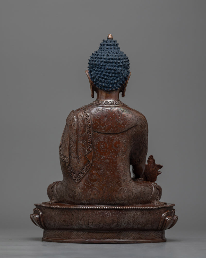 Oxidized Medicine Buddha Statue | Symbol of Healing and Wisdom