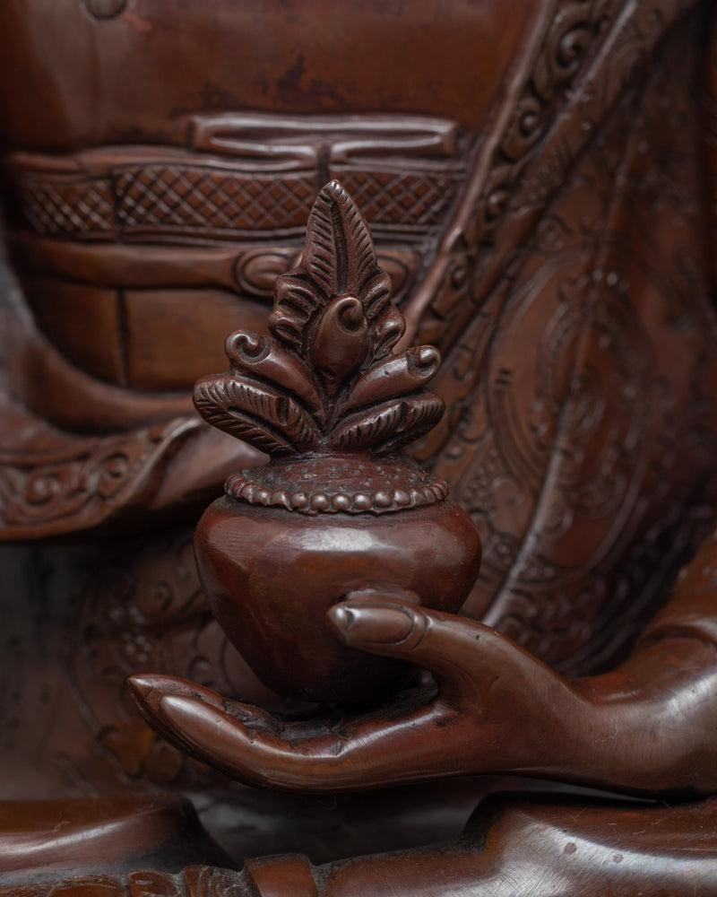 Oxidized Medicine Buddha Statue | Symbol of Healing and Wisdom